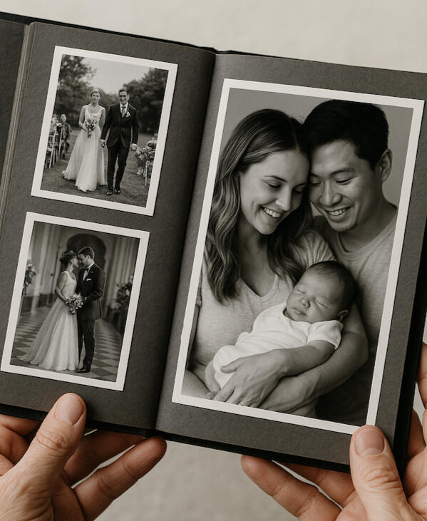 An archive of family photos